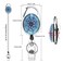 Artscope Xoqo Heavy Duty Retractable with Carabiner Badge Reel Crystal Glass Badge Holder with Belt Clip and Key Ring Badge Holders for Office Worker Doctor Nurse 3 Pack Mandala