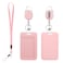 Ymapinc Pink Lanyards for ID Badges Holder Retractable Clip for Nurse Teacher ID Card Holder Retractable with Pink Badge Reel