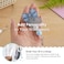 YOPPIX Blue Floral Stethoscope Bow Badge Reel Funny Sparkly Glitter Retractable Badge Reel for Nurses RN EN Doctor Paramedic Teachers Medical Office Womens