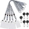 YOUOWO 5 Pack BlackWhite Cruise Lanyards Quick Release with Vertial Badge Holder and Retractable Badge Reelfor ID Badges Card Holder OfficeNeck Lanyard with Reel Clips