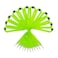 YOYOGO 12 Pack Breakaway Lanyards for ID Badge Holder Durable Neck Straps for Schools Office Cruise Apple Green