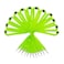 YOYOGO 12 Pack Breakaway Lanyards for ID Badge Holder Durable Neck Straps for Schools Office Cruise Apple Green