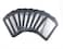 yueton 10pcs Vertical Style Leather Business ID Badge Card Holder Name Card Business Card Holder Tag with Long Neck Strap Band Lanyard Black