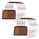 yueton 10pcs Vertical Style Leather Business ID Badge Card Holder Name Card Business Card Holder Tag with Long Neck Strap Band Lanyard Brown