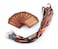 yueton 10pcs Vertical Style Leather Business ID Badge Card Holder Name Card Business Card Holder Tag with Long Neck Strap Band Lanyard Brown