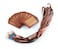 yueton 10pcs Vertical Style Leather Business ID Badge Card Holder Name Card Business Card Holder Tag with Long Neck Strap Band Lanyard Brown