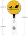 Yzkkbi Hakuna Matata Retractable Badge Reel ID Card Badge Holder with Alligator Clip Name Badge Holder Office Employee Name Badge