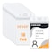 ZANQU 50 Pack Thick ID Badge Holders Vertical Clear Card Holder with Waterproof Resealable Zip 50 Pack Vertical