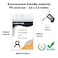 ZANQU 50 Pack Thick ID Badge Holders Vertical Clear Card Holder with Waterproof Resealable Zip 50 Pack Vertical