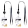 ZANQU Retractable Lanyard with ID Badge Holders Detachable Neck Strap and Retractable Badge Reel 2 Wear Modes Design Black 2 Pack