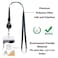 ZANQU Retractable Lanyard with ID Badge Holders Detachable Neck Strap and Retractable Badge Reel 2 Wear Modes Design Black 2 Pack