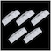 ZZHXSM 5PCS Frosted Rigid Plastic Horizontal Half Card Badge Holder Swipe ID Card Holder for Swipe Access