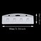 ZZHXSM 5PCS Frosted Rigid Plastic Horizontal Half Card Badge Holder Swipe ID Card Holder for Swipe Access
