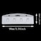 ZZHXSM 5PCS Frosted Rigid Plastic Horizontal Half Card Badge Holder Swipe ID Card Holder for Swipe Access