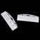 ZZHXSM 5PCS Frosted Rigid Plastic Horizontal Half Card Badge Holder Swipe ID Card Holder for Swipe Access