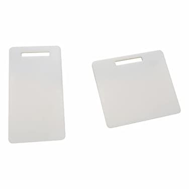 MEYA Acrylic Badge Blanks DIY Badge Buddy Blanks Set of 10 White