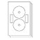 OfficeSmartLabels Full Coverage CDDVD Labels Matte Finish 50 Sheets