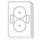 OfficeSmartLabels Full Coverage CDDVD Labels Matte Finish 50 Sheets