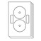 OfficeSmartLabels Full Coverage CDDVD Labels Matte Finish 50 Sheets