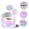 Joatuxul Round Thermal Labels Thermal Printer Labels use for Barcode Shipping Customized Circle Direct Thermal Stickers Label for Printer 500PCS 1 Roll 3 inch Gradient Pink