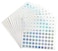 dealzEpic Reflective Laser Number Stickers 1 to 50 Round Self Adhesive Stickers InventoryStorage Organizing Stickers Set of 10 Sheets