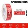 Teqooza 1 X 3 Fragile Handle with Care Warning Stickers for Shipping Moving and Packing 500 Pcs Permanent Adhesive Labels 1 Roll