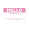 TUCO DEALS 100 PCS Pink Hello My Name is Stickers 23 x 4 Inch Tag Stickers Identification Badges for Conferences Offices and Schools 1 Pack of 100