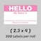 TUCO DEALS 100 PCS Pink Hello My Name is Stickers 23 x 4 Inch Tag Stickers Identification Badges for Conferences Offices and Schools 1 Pack of 100