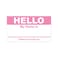 TUCO DEALS 100 PCS Pink Hello My Name is Stickers 23 x 4 Inch Tag Stickers Identification Badges for Conferences Offices and Schools 1 Pack of 100