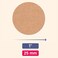 TownStix 1000 Pieces 1 inch Round Brown Kraft Price Stickers Pricing Tags Labels