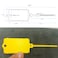 XF-Vel 100pcs Reusable Blank Plastic Tags Ties Key Tags 145248 Serrated Tension Sealing Strap with Large Label Plastic Tie Mark Label Waterproof Hang Sign Write on Tag Yellow 100pcs