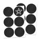 TownStix 120 Pack 2 Round Chalkboard Labels Stickers Erasable and Reusable
