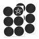 TownStix 120 Pack 2 Round Chalkboard Labels Stickers Erasable and Reusable