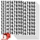 TRYXN 1200 PCS Number Stickers 1 Waterproof Mailbox Number Label Consecutive Numbers 09 SelfAdhesive and ResidueFree Ideal for Mailboxes Storage Boxes Organizers Cabinets and More