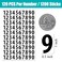 TRYXN 1200 PCS Number Stickers 1 Waterproof Mailbox Number Label Consecutive Numbers 09 SelfAdhesive and ResidueFree Ideal for Mailboxes Storage Boxes Organizers Cabinets and More