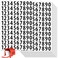 TRYXN 1200 PCS Number Stickers 1 Waterproof Mailbox Number Label Consecutive Numbers 09 SelfAdhesive and ResidueFree Ideal for Mailboxes Storage Boxes Organizers Cabinets and More