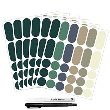 Nardo Visgo 180Pcs Removable Labels for Jars Waterproof Self Adhesive Kitchen Label Stickers for Food Storage Containers Home and Pantry Organization2 Marker Pens Included