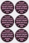 Poskornwel 2 inch 300 PCS Black Round Do Not Crush Bend or Fold Handle with Love Labels Stickers Shipping Mailing Cartons Envelops Adhesive Labels
