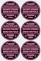 Poskornwel 2 inch 300 PCS Black Round Do Not Crush Bend or Fold Handle with Love Labels Stickers Shipping Mailing Cartons Envelops Adhesive Labels