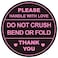 Poskornwel 2 inch 300 PCS Black Round Do Not Crush Bend or Fold Handle with Love Labels Stickers Shipping Mailing Cartons Envelops Adhesive Labels