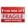 BTYMS 2 x 3 Inch Fragile Stickers Handle with Care Warning Labels This Side Up Stickers for Shipping and Moving 1000 Labels