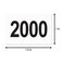 OfficeSmartLabels 20012500 Consecutive Number Labels 1 x 15 inch White 500 Labels 2001 to 2500 Number Sequence Stickers for Inventory Shipping Distribution OR Manufacturing