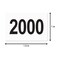 OfficeSmartLabels 20012500 Consecutive Number Labels 1 x 15 inch White 500 Labels 2001 to 2500 Number Sequence Stickers for Inventory Shipping Distribution OR Manufacturing