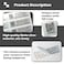 ILMBVM 200pcs Security Warranty Void qrcode Stickers with Serial Number Tamper Proof Evident Sealing Label for Package2x06 inchesMatte Silver