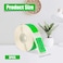 PEUTIER 3 Rolls Label Maker Tape for Phomemo D30 Label Printer Paper Stickers Waterproof Thermal SelfAdhesive Label Thermal Paper for Label Maker Machine for Home Office School Green 12mm x 22mm