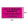 TUCO DEALS 300 Friendly Reminder Stickers 1 x 2 Inch Friendly Reminder Account Overdue Billing Past Due Collection Labels Pink 1 Pack of 300 Stickers