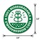 TUCO DEALS 300 Labels 2 inch Circle Dot 100 Biodegradable Signage Labels for ProductsFriendly Recycling Reminder StickerComposting Organic Label