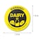 TUCO DEALS 300 Labels Dairy Allergen Allergy Warning Stickers 15 inch Circle Dots Dairy Allergies Food Advisory Allergens Warning Deli Restaurant Bakery Packaging Sticker Pack Allergy Alert Labels