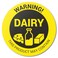 TUCO DEALS 300 Labels Dairy Allergen Allergy Warning Stickers 15 inch Circle Dots Dairy Allergies Food Advisory Allergens Warning Deli Restaurant Bakery Packaging Sticker Pack Allergy Alert Labels