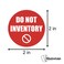 OfficeSmartLabels 300 Labels Do Not Inventory Stickers for Quality Control Inventory Warehouse Receiving 2 inch Round Red 1 Pack